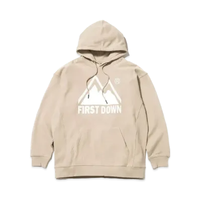 FIRST DOWN GRAPHIC PULLOVER PARKA "Beige"