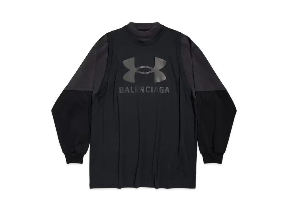 BALENCIAGA x Under Armour Men's Triple Layered T-Shirt "Black"