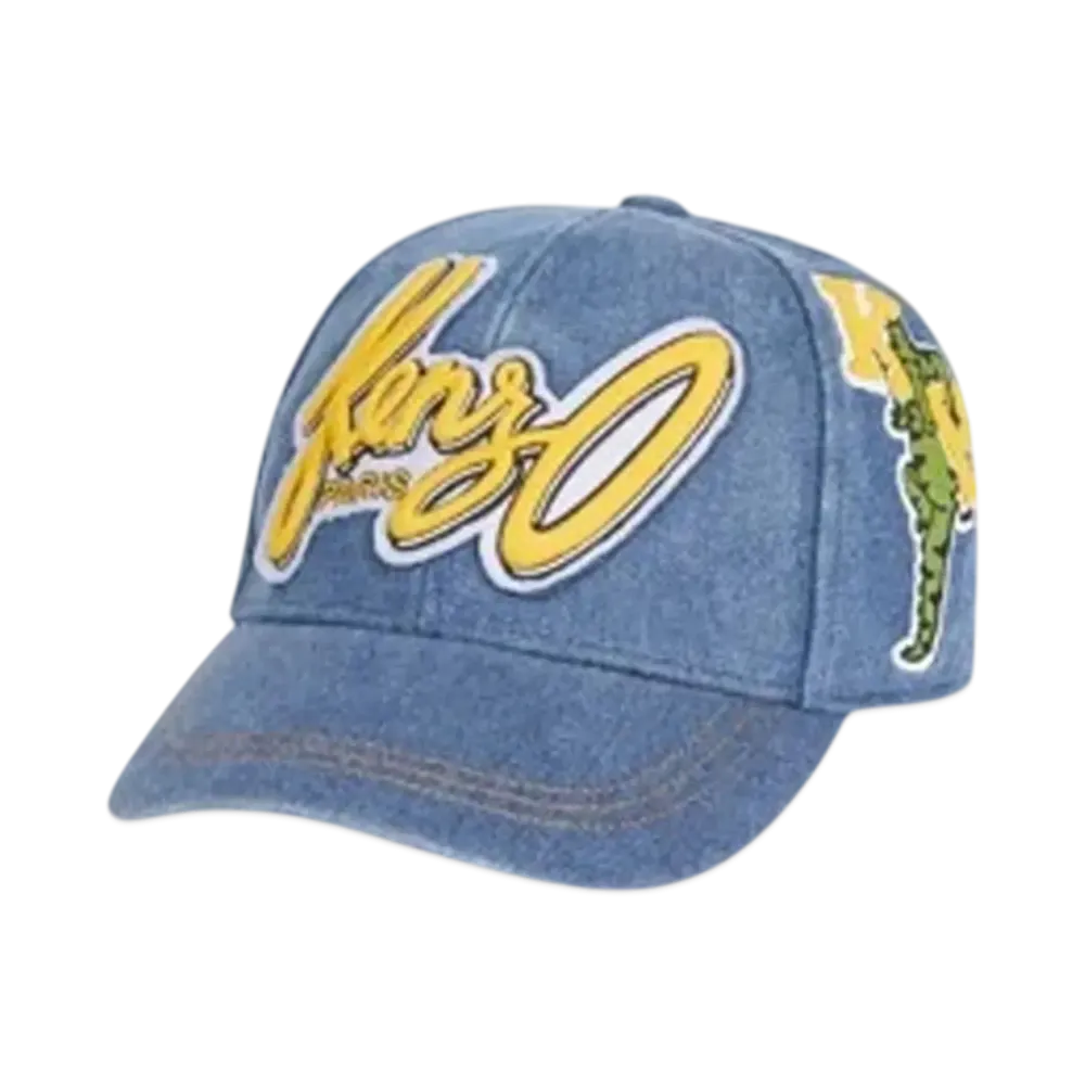 KENZO 'Blue Jungle' Denim Cap "Navy Blue"