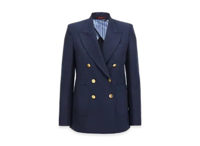 GUCCI Women's Double-Breasted Blazer "Blue"