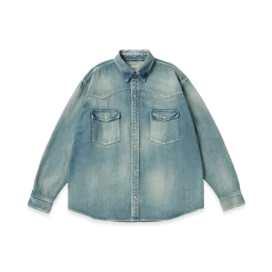 A.PRESSE Vintage Western Denim Shirt "Indigo"