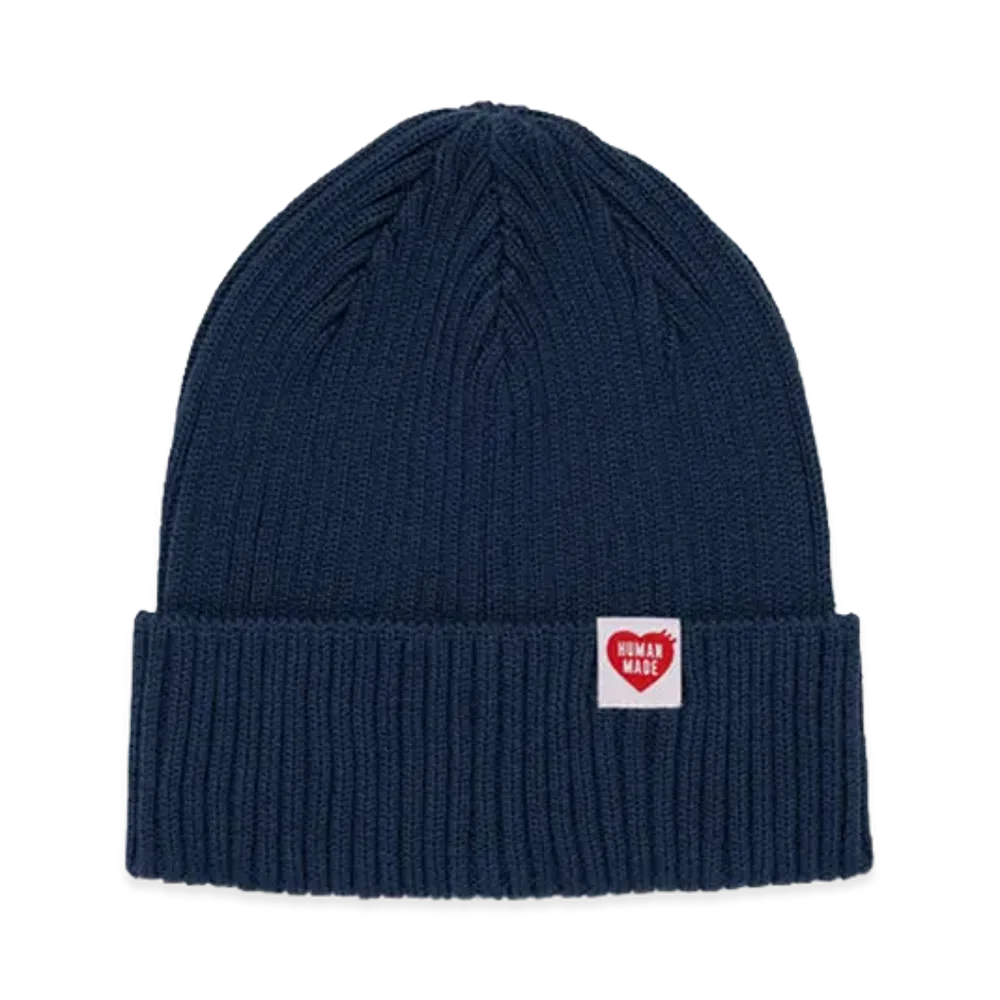 HUMAN MADE Cotton Rib Beanie "Navy"