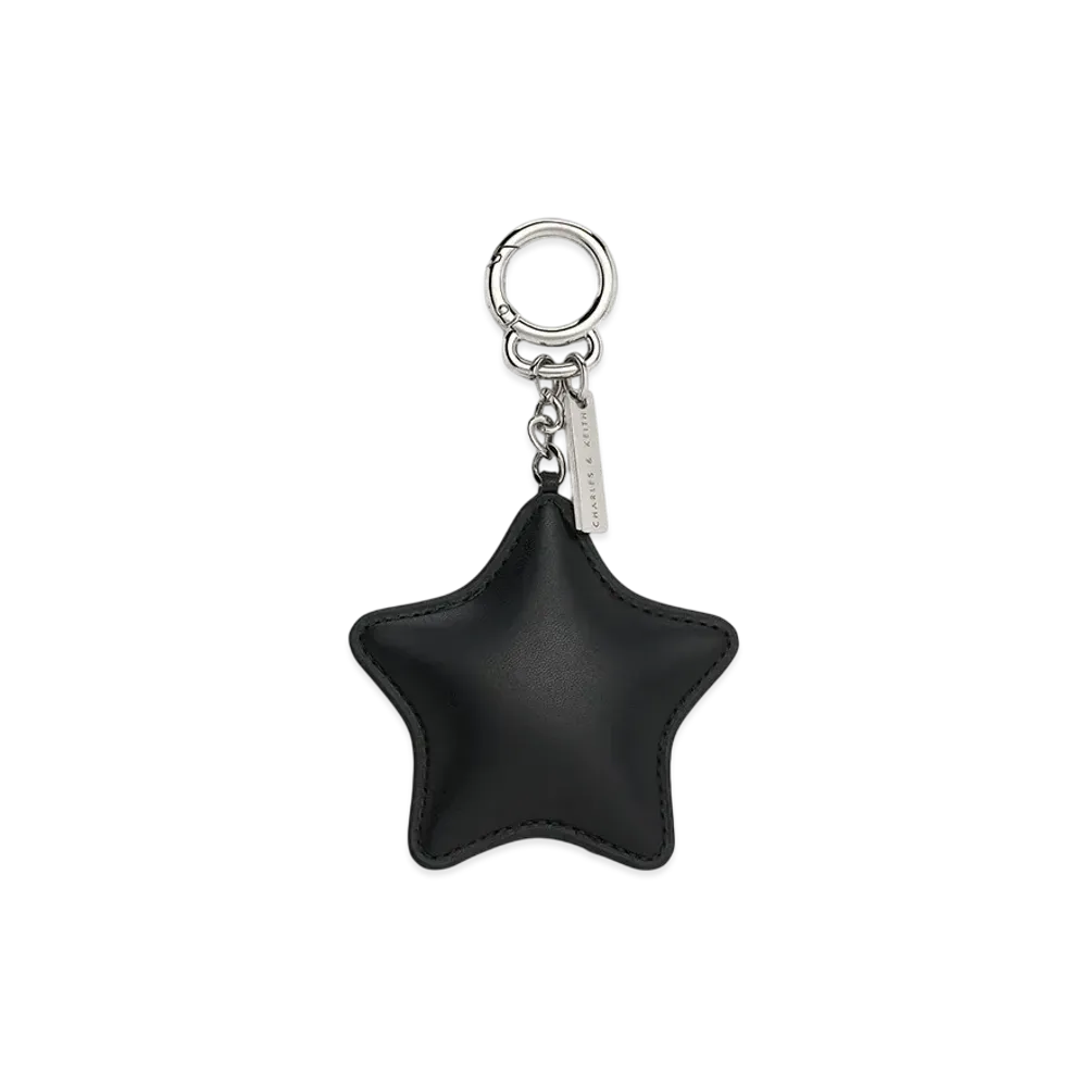 CHARLES & KEITH Star Mirror Charm "Noir"
