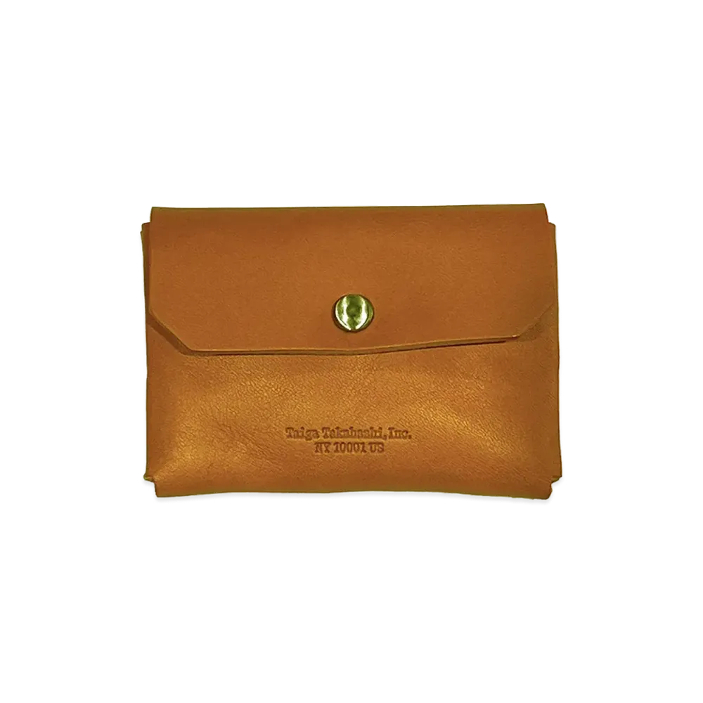 T.T Taiga Takahashi LOT.016 Folded Card Case Small "Camel"
