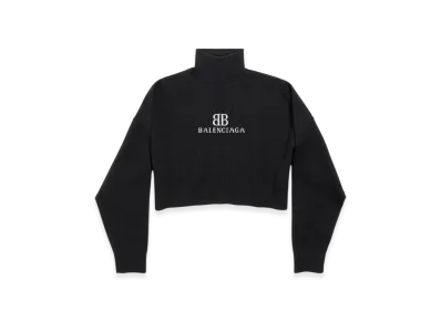 BALENCIAGA Cropped High Neck "Black"
