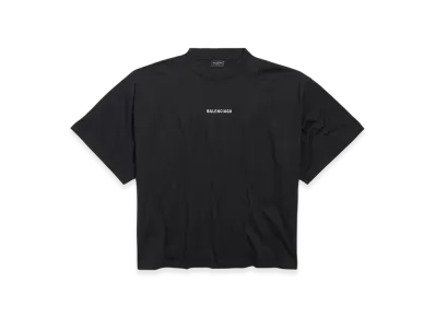 BALENCIAGA Back Cropped T-Shirt "Black"