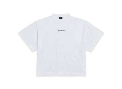 BALENCIAGA Back Cropped T-Shirt "White"