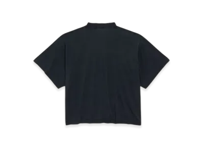 BALENCIAGA I Love Paris & BALENCIAGA Cropped T-Shirt Oversized "Black"