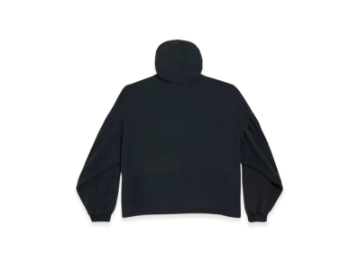 BALENCIAGA I Love Paris & BALENCIAGA Cropped Hoodie Oversize "Black"