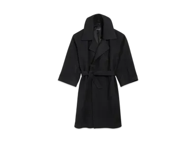 BALENCIAGA Women's High Collar Coat "Black"