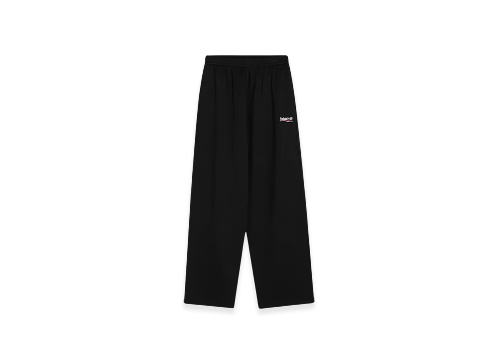 BALENCIAGA Logo Embroidered Track Pants "Black"
