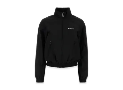 BALENCIAGA Women's Logo Embroidery Jacket "Black"