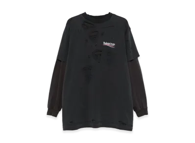 BALENCIAGA Women's Long Sleeve T-Shirts "Black"