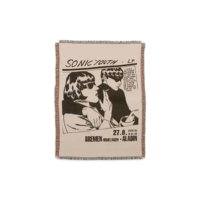 HYSTERIC GLAMOUR x SONIC YOUTH Goo Cover Throw Blanket "Multi"