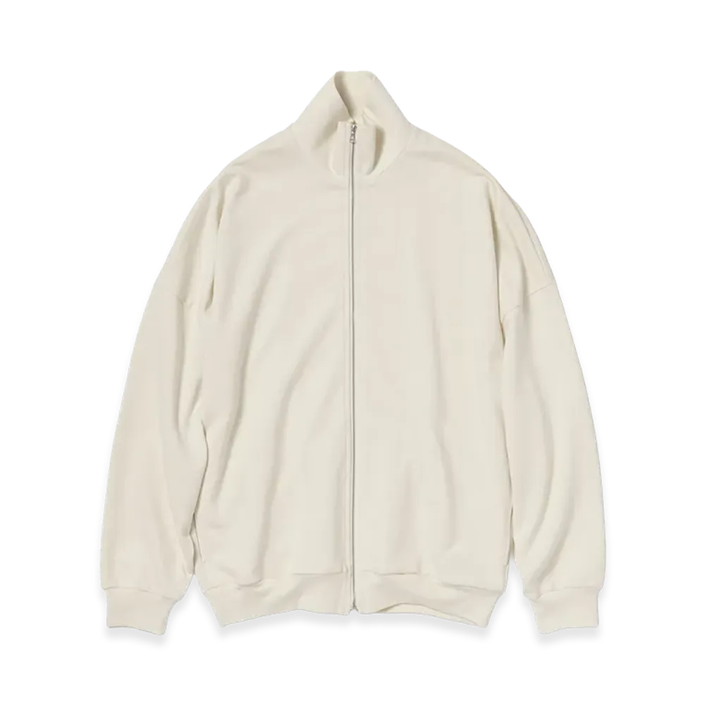 AURALEE Super High Gauge Sweat Zip Blouson "Ivory White"