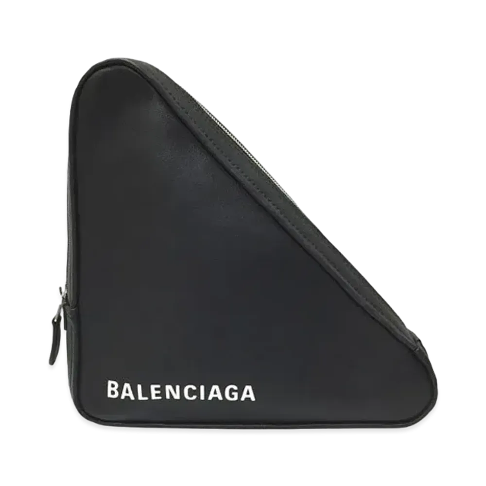 BALENCIAGA Triangle Clutch Bag ”Black”