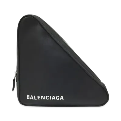 BALENCIAGA Triangle Clutch Bag ”Black”