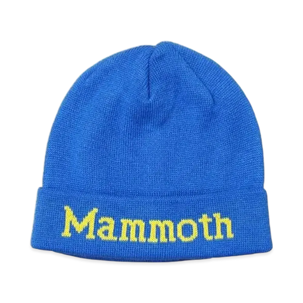 STABRIDGE x Marmot x The Apartment Mammoth Knit Cap "Blue/Yellow"
