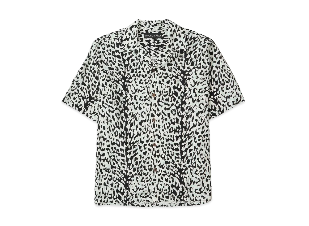 WACKO MARIA Leopard Hawaiian Shirt "Ivory"