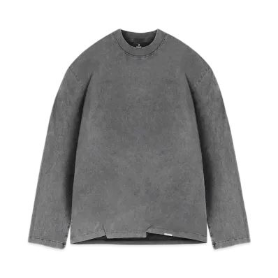 REPRESENT Initial Long Sleeve Open Cuff T-Shirt "Vintage Grey"