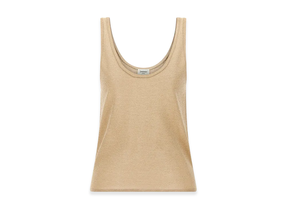 Saint Laurent Women's Lame Top "Gold"