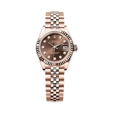ROLEX Lady-Datejust 28mm Everose Gold 279175 "Chocolate"