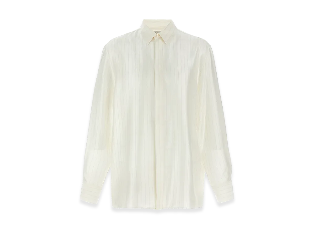 Saint Laurent Striped Shirt "White"