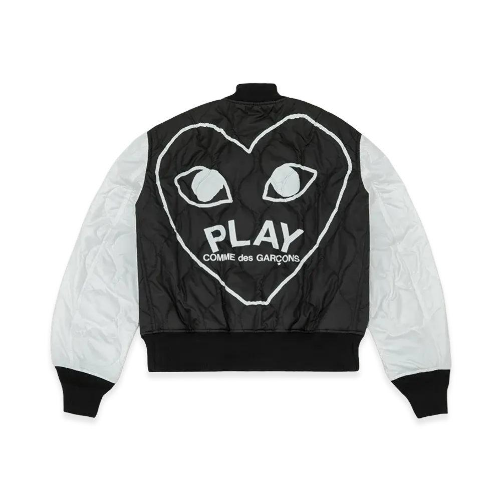 PLAY COMME des GARCONS Quilting Jacket "Black/White"