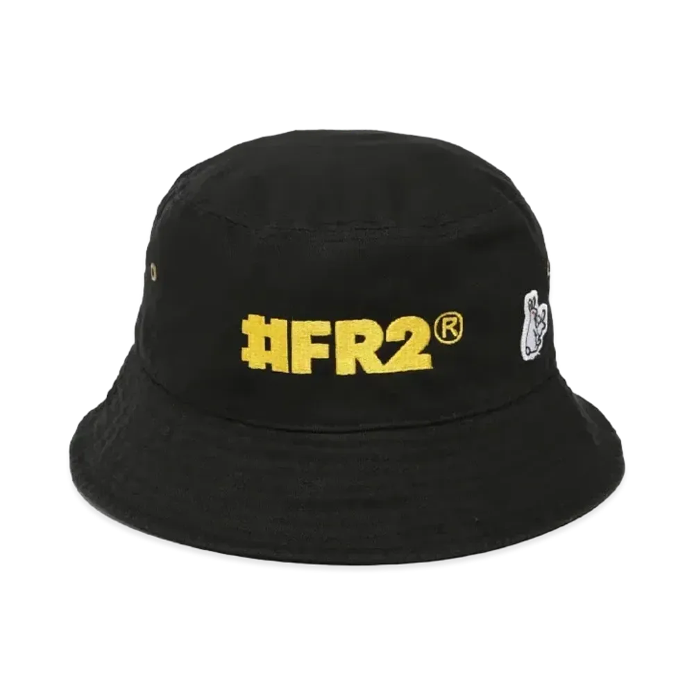 FR2 Logo Embroidery Bucket Hat "Black"