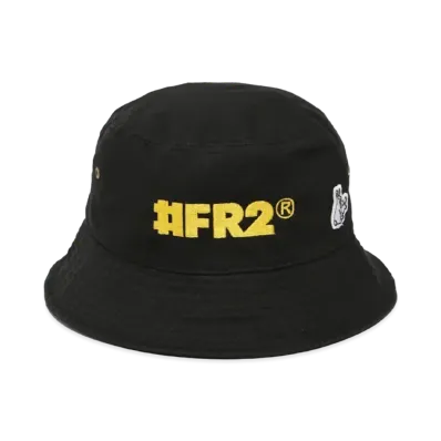FR2 Logo Embroidery Bucket Hat "Black"