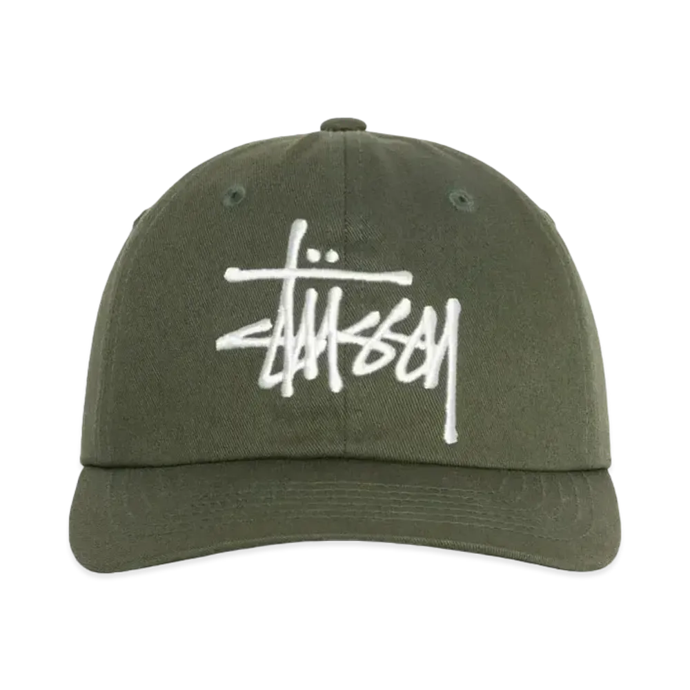 Stussy Low Profile Big Basic Snapback "Moss"