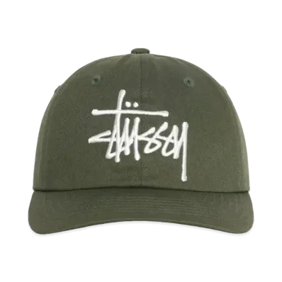 Stussy Low Profile Big Basic Snapback "Moss"