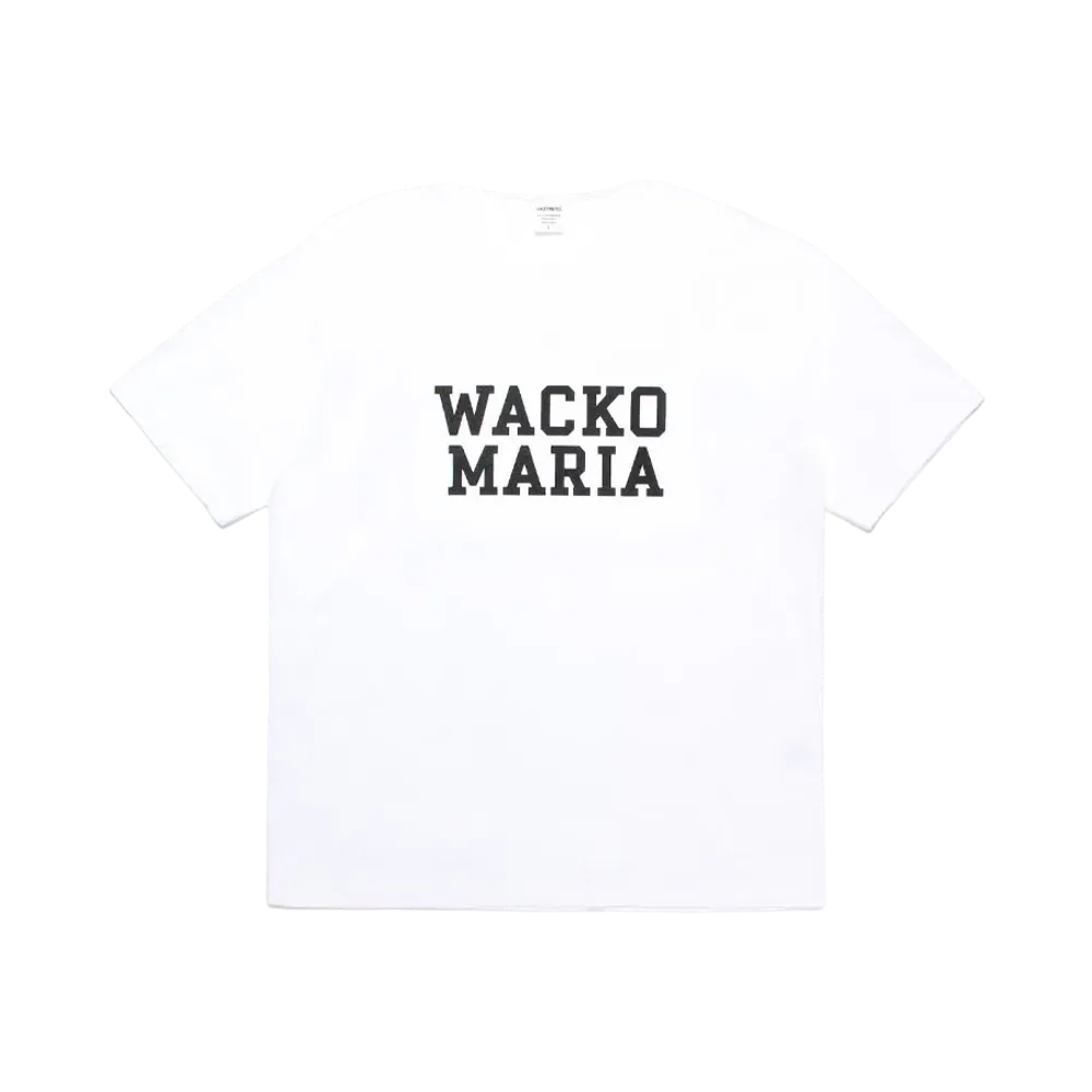 WACKO MARIA Washed Heavy Weight T-Shirt "White"