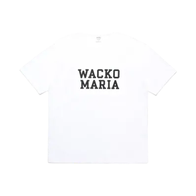 WACKO MARIA Washed Heavy Weight T-Shirt "White"