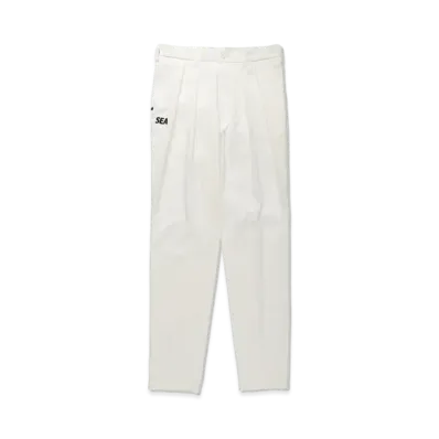 WIND AND SEA x BRIEFING Wide Tuck Pants WDS "White"