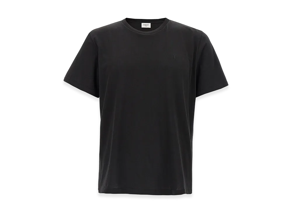 Saint Laurent Cassandre Embroidery T-Shirt "Black"