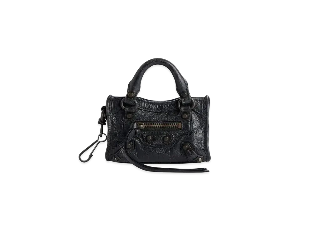 BALENCIAGA Le City Micro Bag Charm "Black"