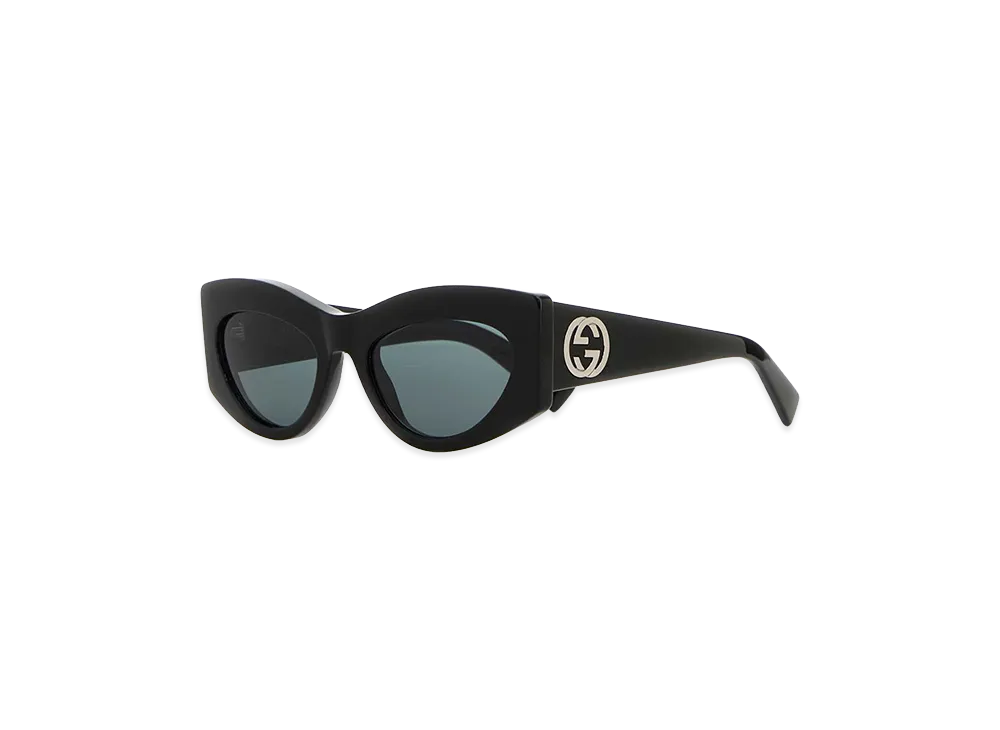 GUCCI Women's Acetate Sunglasses "Black"
