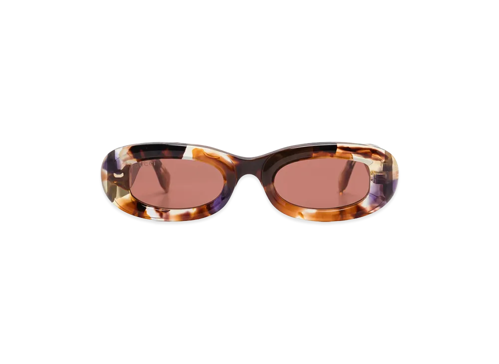 GUCCI Women's Printed Acetate Sunglasses "Brown"