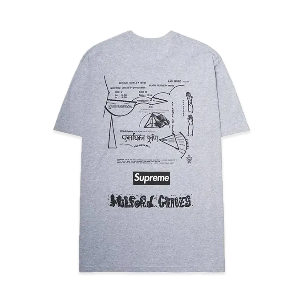 Supreme Milford Graves Tee "Heather Grey"