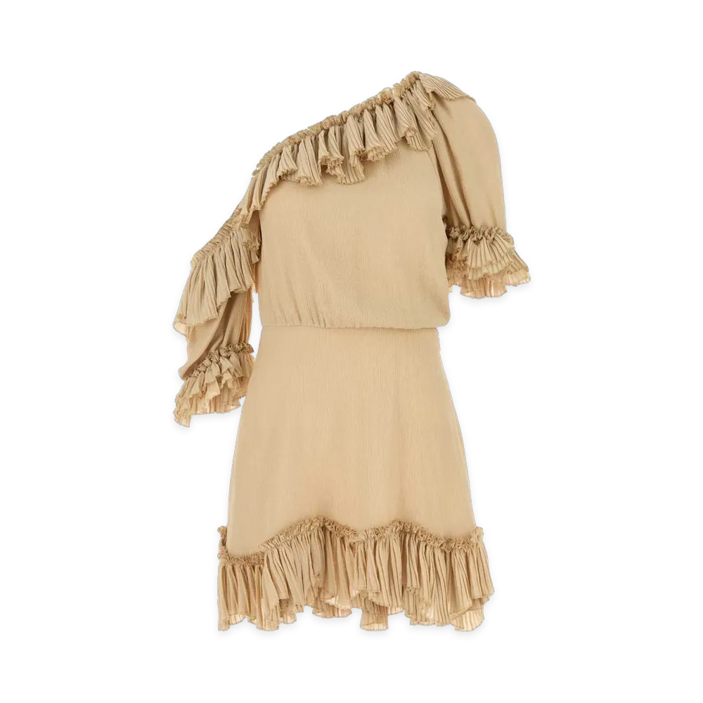 Saint Laurent Women's Dresses "Beige"