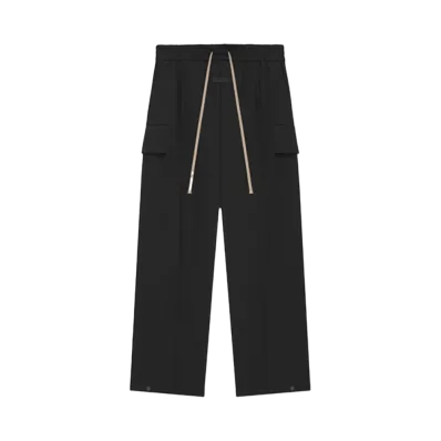 FEAR OF GOD Weighted Twill Wide Leg Cargo Pants "Black"