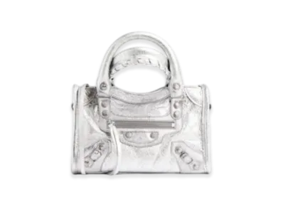 BALENCIAGA Le City Nano Bag "Silver"