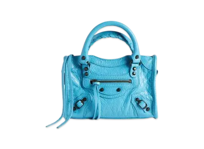 BALENCIAGA Le City Bag Nano "Blue Cyan"