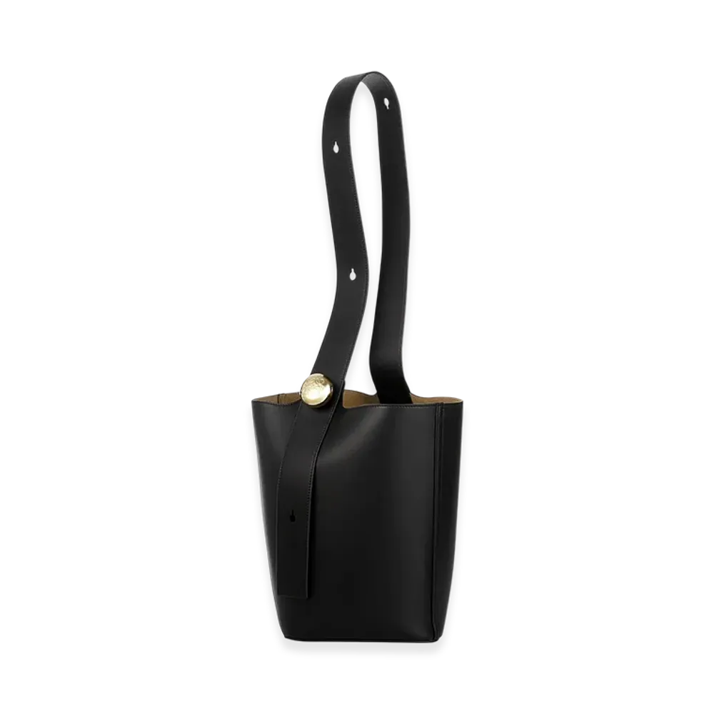 LOEWE Pebble Bucket Medium "Black"