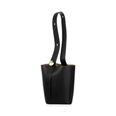 LOEWE Pebble Bucket Medium "Black"