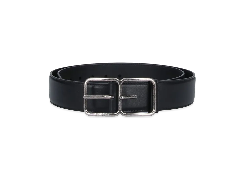Saint Laurent Belt With Double Frame "Black"
