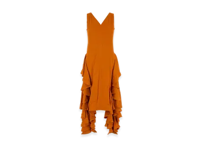 Bottega Veneta Women's Stretch Viscose Dress "Orange"