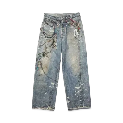 Acne Studios Baggy Fit Trousers - 1981M "Mid Blue"