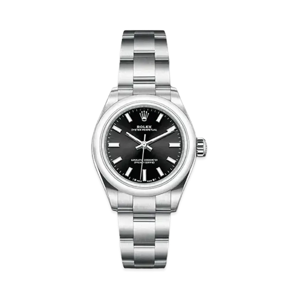 ROLEX Oyster Perpetual 28 Bright Black Dial 276200